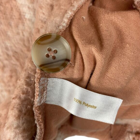 Koolaburra by UGG Women's M Brushed Back Sherpa Shacket Jacket Pink Plaid Cozy - Picture 7 of 9